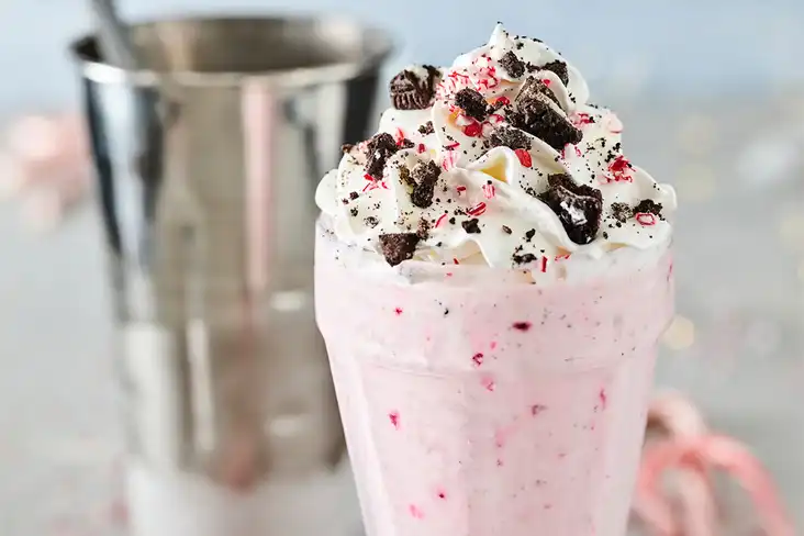 OREO Candy Cane Milkshake