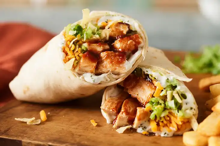 Whiskey River BBQ Chicken Wrap